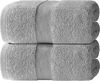 Luxury Soft Bath Sheet Towels Set - 650 GSM Cotton Luxury Bath Towels Extra Large 35x70 | Highly Absorbent and Quick Dry | Hotel Quality Extra Large Bath Towels Oversized, Light Gray, 2 Pack