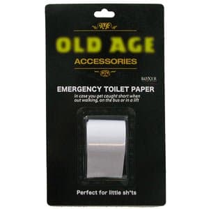 Old Age Emergency Toilet Paper