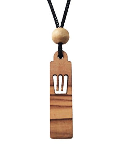 Olive Wood Mezuzah Charm