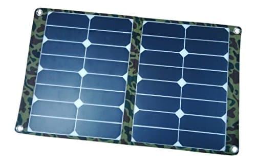 SUNPOWER 36 Watt Flexible Foldable Solar Panel Charger+10A Solar Controller for 12V Car/Boat Battery+Solar Phone/Laptop Charger (green camouflage)