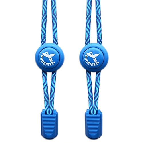 Phoenix Fit UK - No tie Elastic Lace System with lock - Easy to install in a range of colours. Great for runners, children, older generation & active lifestyles - 1 Pair