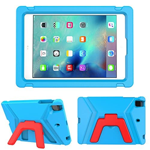 NICEKER Apple iPad Mini 1 2 3 4 5 Kids Case - Light Weight Shock Proof Kids Friendly Foldable Kickstand Protective Case for iPad Mini, iPad Mini5, iPad Mini4, iPad Mini 3rd Generation, iPad Mini 2 Tablet - Blue