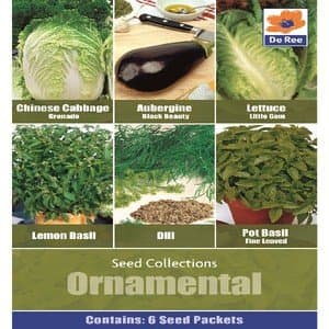De Ree Lemon Basil Pot Basil Dill Aubergine Lettuce Cabbage Vegetable / Herb 420 Seeds O