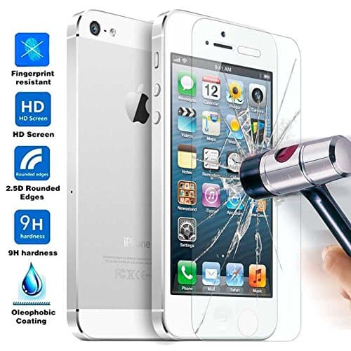 Tempered Glass Screen Protector Film for iPhone 5/5S