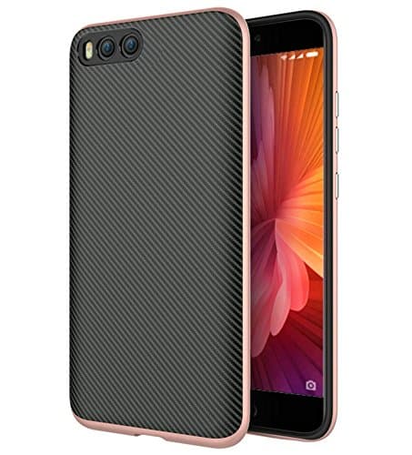 Xiaomi Mi6 Case, Estuyoya Case Protector Xiaomi Mi6 Frame Bumper Case Xiaomi Mi6 Ultra Slim Case Cover Gold Rose