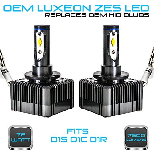 Stark 72W 7600LM Headlight LED Canbus Conversion Kit 6000K White Replace OEM HID Xenon Bulbs - D1S D1R D1C