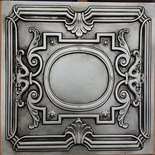 PL15 faux tin painted 3d aged silver ceiling tiles embossed photosgraphie background Decoration wall panels 10pieces/lot