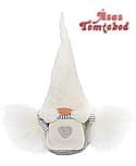 Åsas Tomte Bod Swedish Felt Gnome Victorian White