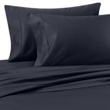 1000 Thread Count Three (3) Piece Queen Size Navy Solid Duvet Cover Set, 100% Egyptian Cotton, Premium Hotel Quality