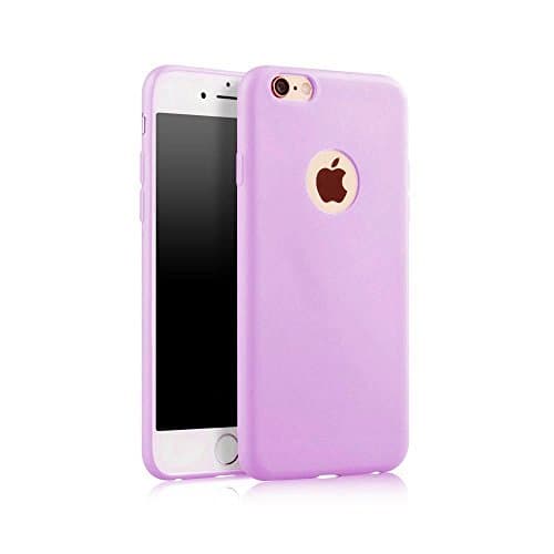 iPhone 6 6s Phone Case Silicone Rubber Shockproof Cover -Scratch Resistant Protective Slim Cases for iPhone 6 6s 4.7" -Purple