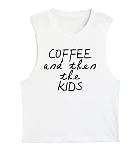 WHITE PREMIUM TANKTOP UNISEX SIZE - A Coffee A Day Keeps The Grumpy Away - Funny Coffee Quote - Coffee Addict
