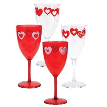 Valentine's Day Gifts & Decorations (Plastic Goblets)