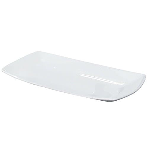 Pack of 2 Porcelain Rectangular Platter Series Tokio Saturnia Made in Italy Plates 30 x 18 cm