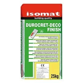 DUROCRET-Deco Finish 25kg-microcement Coating for Very Smooth Surface Finishing on Floors and Walls (Grey)
