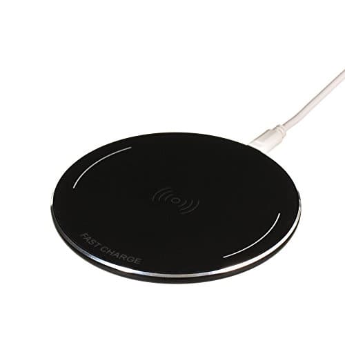 Fast Charging Pad, Quick Wireless Charger, 5W Standard Charge for iPhone 8/8+/X/Nexus/Xperia, HTC, Samsung, Pixel, 10W Fast Charging with QI equipped, Wireless Smart Phone Charger (Black)
