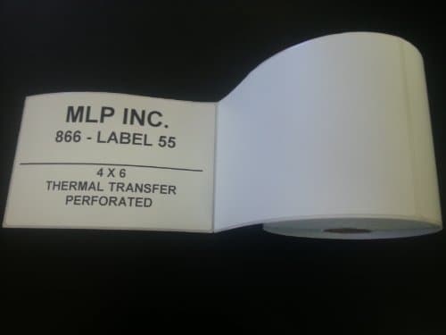 20 Rolls - Direct Thermal 4 x 6 Labels - 5000 total, for Zebra, Eltron, and Samsung Printers