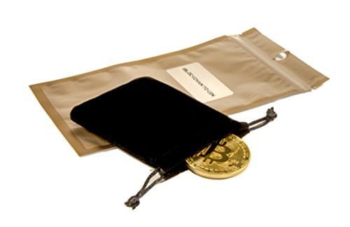 Bitcoin Coin | Bitcoin Commemorative | BTC Coin with Real Protective Plastic Display Case | Cryptocurrency Coin Collection Set for HODL Fans