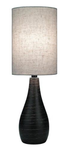 Lite Source Ls2997 Table Lamp With Tan Linen Shades Bronze Finish