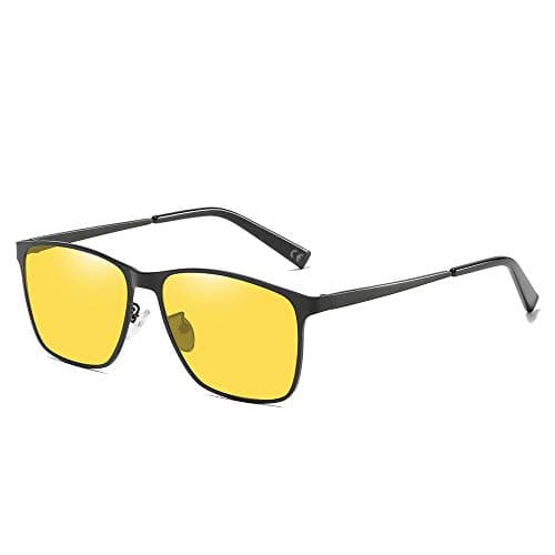 Rectangular Polarized Sunglasses for Men 100% UV Protection