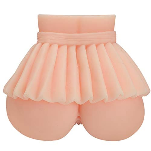 Self-Playing Realistic Torso Toy Double Tunnel Unique Design Enhanced Massage Effect Vibrant Ergonomic Bedding (Color : Meat Color)