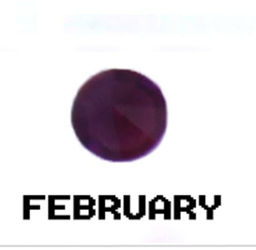 Floating Locket Charm (February Birthstone)