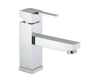 Square Edge Bathroom Basin Sink Mixer Tap Chrome