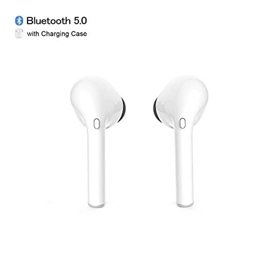 Bluetooth 5.0 Wireless Earbuds, Bluetooth Headphones Built-in Mic Earphones with Portable Charging Case Compatible with Apple Airpods Android/iPhone