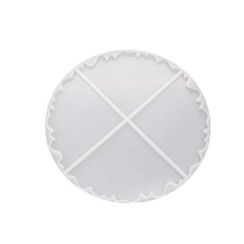 jackyee Wave Coaster Mould Irregular Wave Round Coaster Silicone Resin Mold Epoxy Resin Jewelry Making