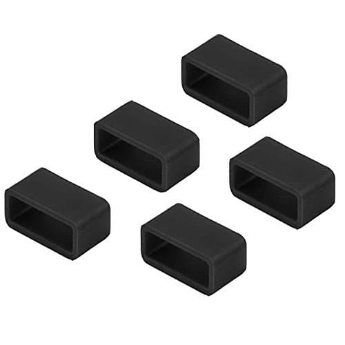 shanyue 5pcs Multicolor Replacement Silicon Fastener Ring for Fitbit Flex/ Fitbit Charge/ Fitbit Charge HR Wireless Activity Bracelet Sport Wristband - Fix the Clasp Fall Off Problem - (NO Tracker)