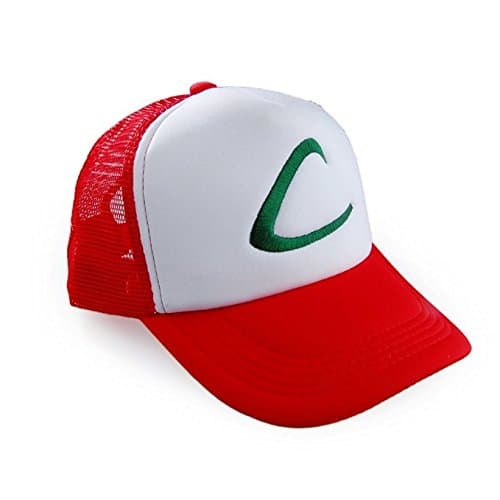 Pokemon Ash Ketchum Baseball Net Snapback Cap Trainer Hat Embroidered
