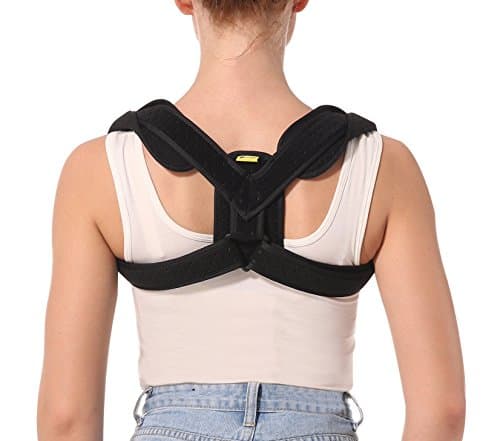 TENBON Adjustable Back Shoulder Belts Posture Corrector & Clavicle Brace