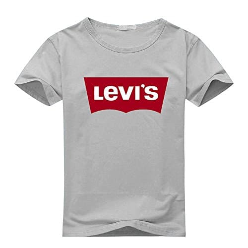 Levis Batwing For Men's Printed Short Sleeve Tee Tshirt Medium Gray