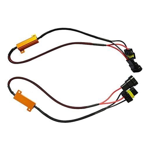 GZXY 9005 HB3 HID LED Warning Canceller Anti-Flicker Decoder Error Free 50W Load Resistor Adapters 1 pair