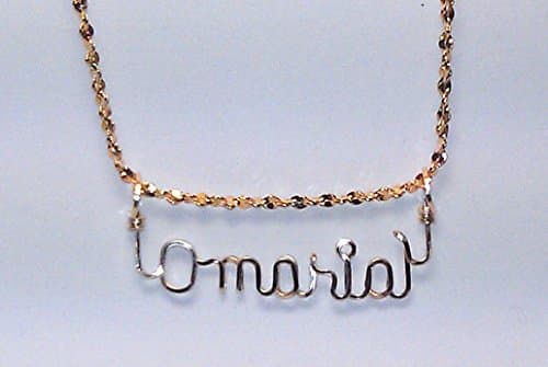 Hand Scripted 14K Gold Filled Personalized Name Necklace (Mens)