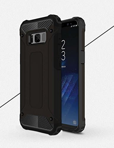 Slim Armor Galaxy S8 Plus Case with Cool Design and Shockproof and Rugged Bumper Construction (Black)