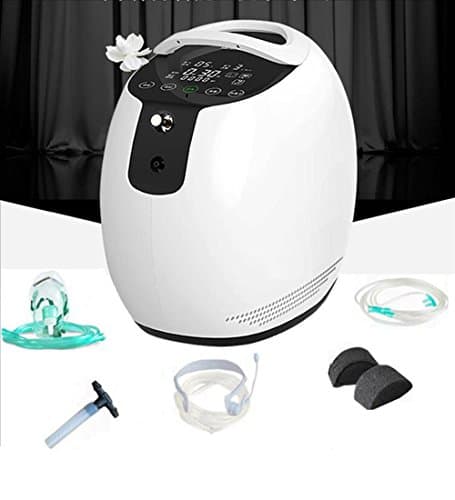 XuQinQin Oxygen Concentrator - LED Oxygen Concentrator Generator Portable Atomizing Output Oxygen Machine Air Flow 1-5L/Min Home Air Purifier with Remote Control Oxygen Generator