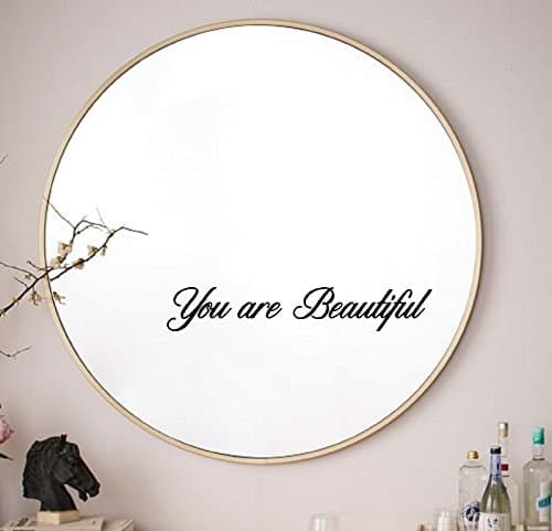 You Are Beautiful Mirror Vinyl Decal
