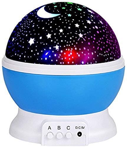 Allium Color Changing Good Night Star Master Rotating Projection Night Lamp with USB for Children Kids Home(Multi Color)