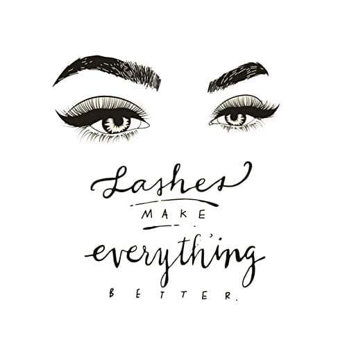 CDKJ Eyelashes make everything better. Vinyl applications on the wall. Creative wall stickers; Removable wallpaper. Bedroom, living room, kids room.