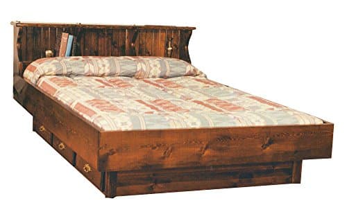 Strobel Organic Dallas Complete Waterbed Premium Solid White Pine Walnut Finish King