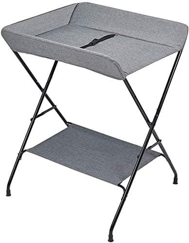 JNY Baby changing table Baby Changing Table Foldable Diaper Station with Storage Trays Baby crib
