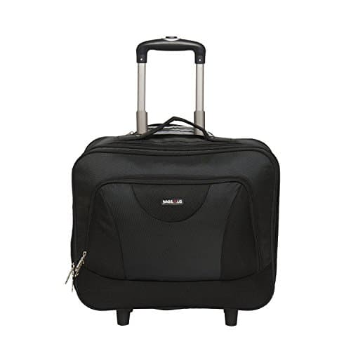 Metro Polyester 15.6 inch 36 cms Black Softsided Carry-On Cabin Trolley Bag (CA105FBL)