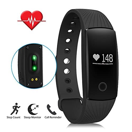 Fitness Tracker, Touch Screen Activity Tracker IP67 Waterproof Smart Watch Sleep Monitor, Heart Rate Monitor, Bluetooth 4.0 Smart Wristband Bracelet for Android and IOS Phone
