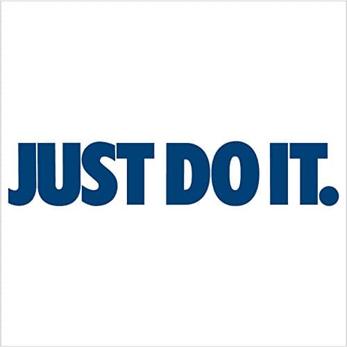Just Do It - Vinyl Sticker Decal (4", Blue)