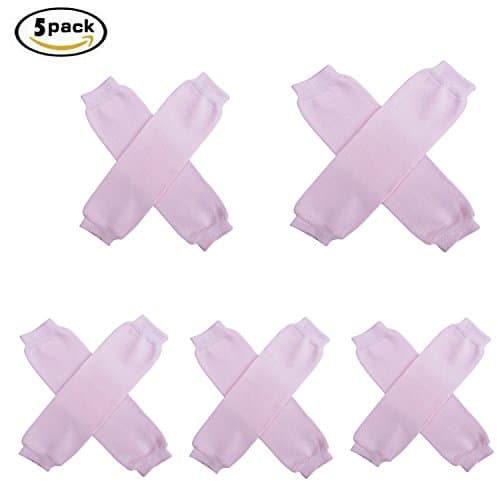 LiY Super Solids - Solid Color Leg Warmers - One Size - Baby, Toddler, Boy, Girl (Pink)