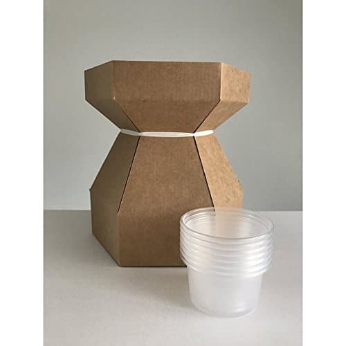 Cupcake Bouquet Box with 7 Cupcake Securing Cups – Kraft Brown