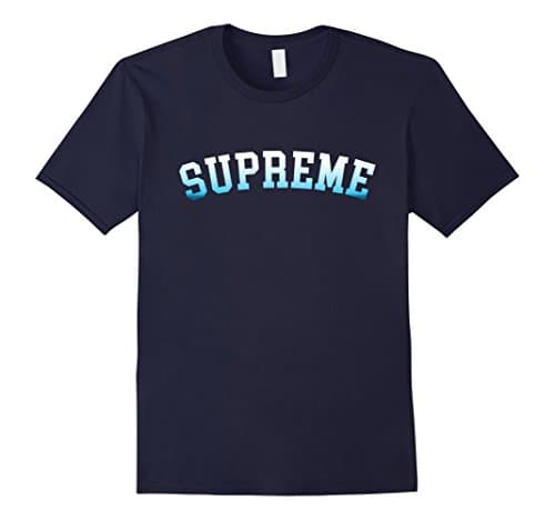 Mens Supreme T-Shirt Medium Navy