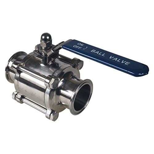 Ball Valve | Tri Clamp 2 inch Encapsulated Pull Handle - Stainless Steel SS304 / PTFE - Glacier Tanks