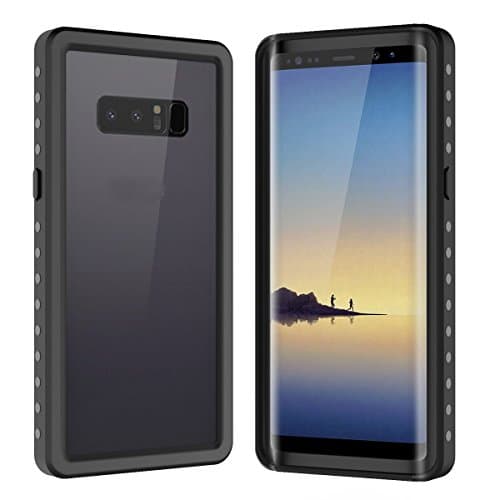 Samsung Galaxy Note 8 Waterproof Case, Sililoli Underwater Full Sealed Cover Snowproof Shockproof Dirtproof IP68 Certified Waterproof Case for Samsung Galaxy Note 8 (Black)
