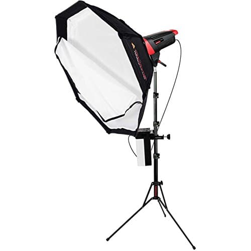 Photogenic Matrix MCD400DK 400WS Flash Monolight with Octodome White Softbox & LiteStand also includes MRT-16 Wireless Transmitter & Li-ion Battery Pure Sine Wave Inverter
